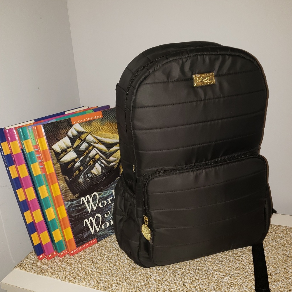Betsey Johnson Black Backpack